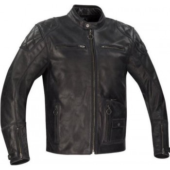 Segura Madisson Black Leather Motorcycle Jacket L