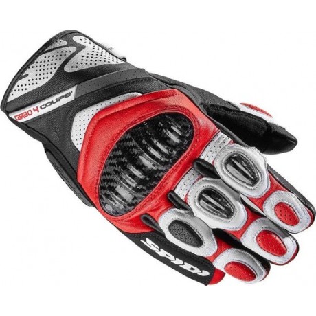Spidi Carbo 4 Coupe Red Motorcycle Gloves S
