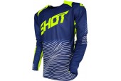 Shot Crossshirt Aerolite Optica Blue/Neon Yellow-L
