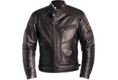 Helstons Ridley Dirty Brown Leather Motorcycle Jacket M