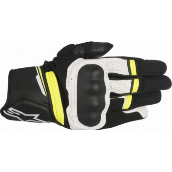 Alpinestars Booster handschoen zwart/wit/fluo geel
