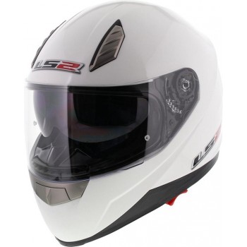 LS2 FF384 Blade Integraalhelm - Motorhelm - Glans Wit - Maat S
