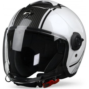 Scorpion Exo-City Avenue White Black Jet Helmet XS