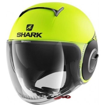 SHARK Jet Nano Street Helm - Neon, zwart en geel