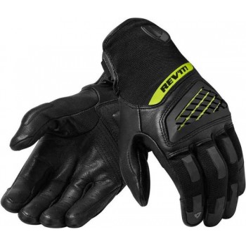 REV'IT! Neutron 3 Black Neon Yellow Motorcycle Gloves 2XL