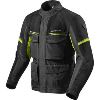 REV'IT! Outback 3 Black Neon Yellow Textile Motorcycle Jacket S