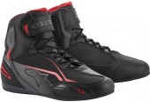 Alpinestars Faster-3 Black Gray Red Motorcycle Shoes 9