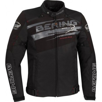 Bering Vikos Black Grey Textile Motorcycle Jacket L