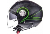 Helm MT City-Eleven sv Tron zwart/groen XL
