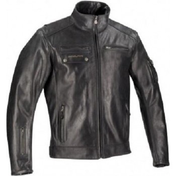 Segura Cesar Black Waterproof Leather Motorcycle Jacket L