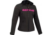 Bering Drift Lady Black Fuchsia Textile Motorcycle Jacket T0