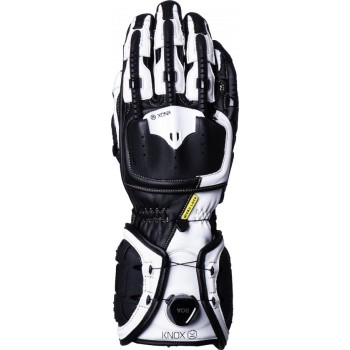 Knox Handroid MK IV Black White Motorcycle Gloves M