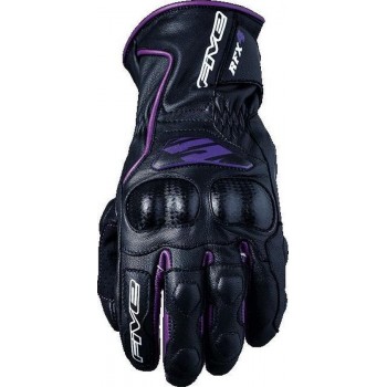 Five RFX4 Lady Black Purple Motorcycle Gloves M