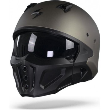 Scorpion Covert-X Solid Titanium Jet Helmet XL