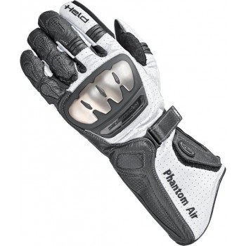 Held Phantom Air Black White Motorcycle Gloves 10