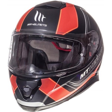 Helm MT Thunder III SV trace Zwart/Oranje XL
