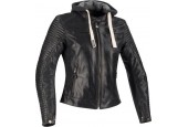 Segura Dorian Lady Black Leather Motorcycle Jacket T3