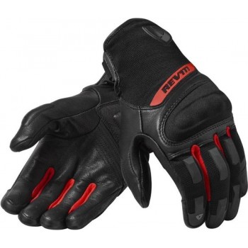 REV'IT! Striker 3 Black Red Motorcycle Gloves S