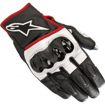 Alpinestars Celer V2 Black White Red Fluo Motorcycle Gloves S