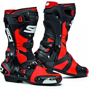 Sidi Rex Red Fluo Black Motorcycle Boots 48