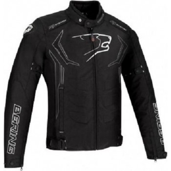 Bering Guardian Black White Grey Silver Textile Motorcycle Jacket XL