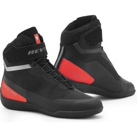 REV'IT! Mission Black Neon Red Motorcycle Shoes 43
