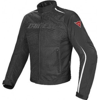 Dainese Hydra Flux D-Dry Black Black White Textile Motorcycle Jacket 44