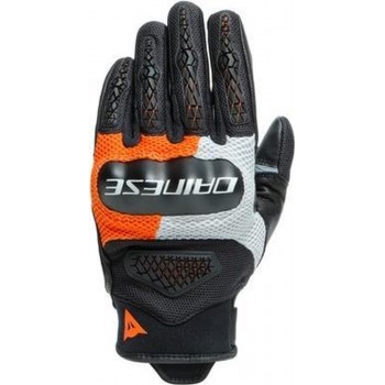 Dainese D-Explorer 2 Glacier Gray Orange Black Textile Motorcycle Gloves XS