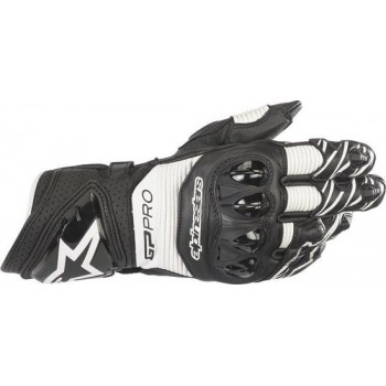 Alpinestars GP Pro R3 Black White Motorcycle Gloves L