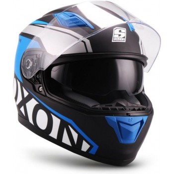 SOXON ST-1000 RACE integraal helm, motorhelm, scooterhelm ECE keurmerk, Blauw, S hoofdomtrek 55-56cm