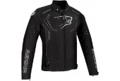 Bering Guardian Black White Grey Silver Textile Motorcycle Jacket 2XL