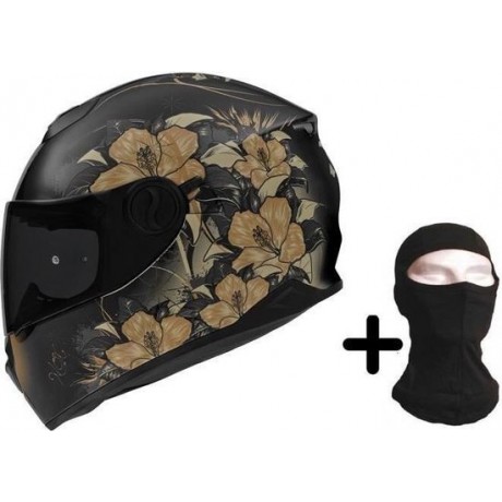 NOX integraalhelm N301 Symphony zwart goud + bivakmuts