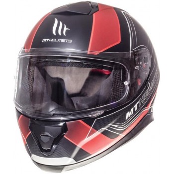 Helm MT Thunder III sv Trace zwart/rood M