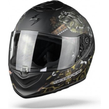 Scorpion EXO-1400 Air Toa Matt Black Gold Full Face Helmet L