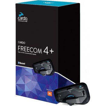 Cardo Freecom Plus Single JBL  - Motor communicatiesysteem - Bluetooth - 1200 Meter - 1 Stuk(s)
