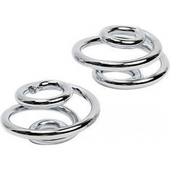 Kollies Parts Motorfiets Spiraal Veren Chroom 1 inch