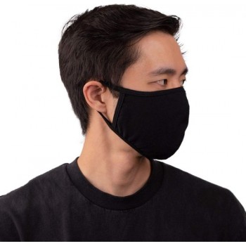 Mondkapje zwart - 100% katoen  - wasbaar - herbruikbaar - Mondmasker -  mondbescherming - LunaLux original
