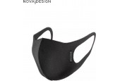 Mondkapje wasbaar - Wasbaar mondkapje - Geschikt voor ov en openbare ruimtes - Zwart - Nova Design