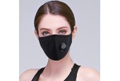 Wasbare mondmasker met filter Zwart