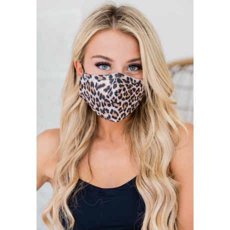Premium kwaliteit katoen mondkapje - mondmasker - gezichtsmasker | herbruikbaar / Wasbaar | Cheetah