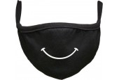Smile Rustaagh mondkapje - gezichtsmasker - wasbaar - niet medisch - zwart - tekst - bedrukt
