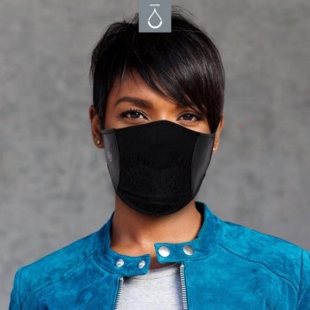 Deejoux Fashion Zwart Mondkapje Mondmasker met Opbergzakje - Wasbaar - Etherische olie
