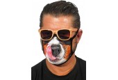 Mondkapje met honden gezicht print | mondkapje OV wasbaar