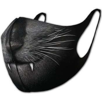Spiral Direct Masker CAT FANGS Mondkapje Zwart
