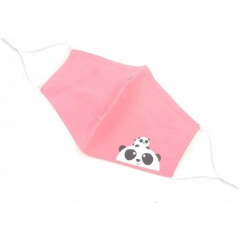 Mondkapje Kind - Mondmasker Kinderen - Vanaf 4 jaar - Wasbaar en Herbruikbaar - Donker-roze