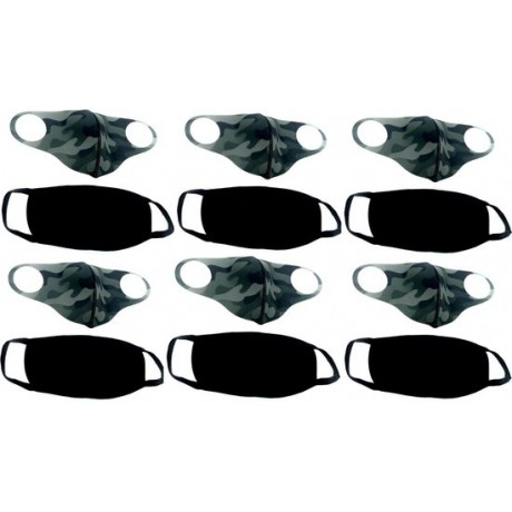 Pakket - Mondkapje - Set van 12 - Wasbaar mondkapje - Herbruikbaar mondkapje - Katoen - Print - Stof - Mask