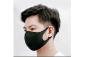 Mondkapje zwart - duurzaam neopreen stof - unisex mondmasker - niet medisch - wasbaar en herbruikbaar