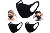Herbruikbare zwarte mondkapjes - set van 10 - Wasbaar - Comfortabel - Bulk