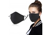 Mondkapje wasbaar - verstelbaar - zwart - herbruikbaar - mondbescherming - verstelbaar mondmasker van LunaLux