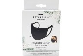 StylPro katoenen mondkapje wasbaar – 3 stuks in verpakking – topkwaliteit - zwart